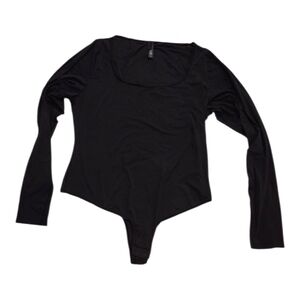 SKINS Black Bodysuit Long Sleeve